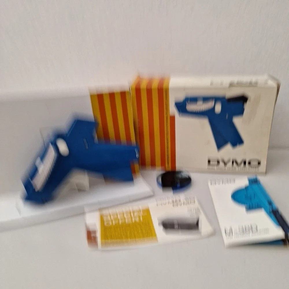 RARE Vintage Dymo M-38D Dual Track Home Handheld Label Maker /Original Box WORKS